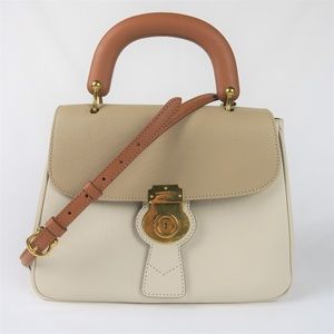 BURBERRY Trench Calfskin Medium Top Handle Bag
